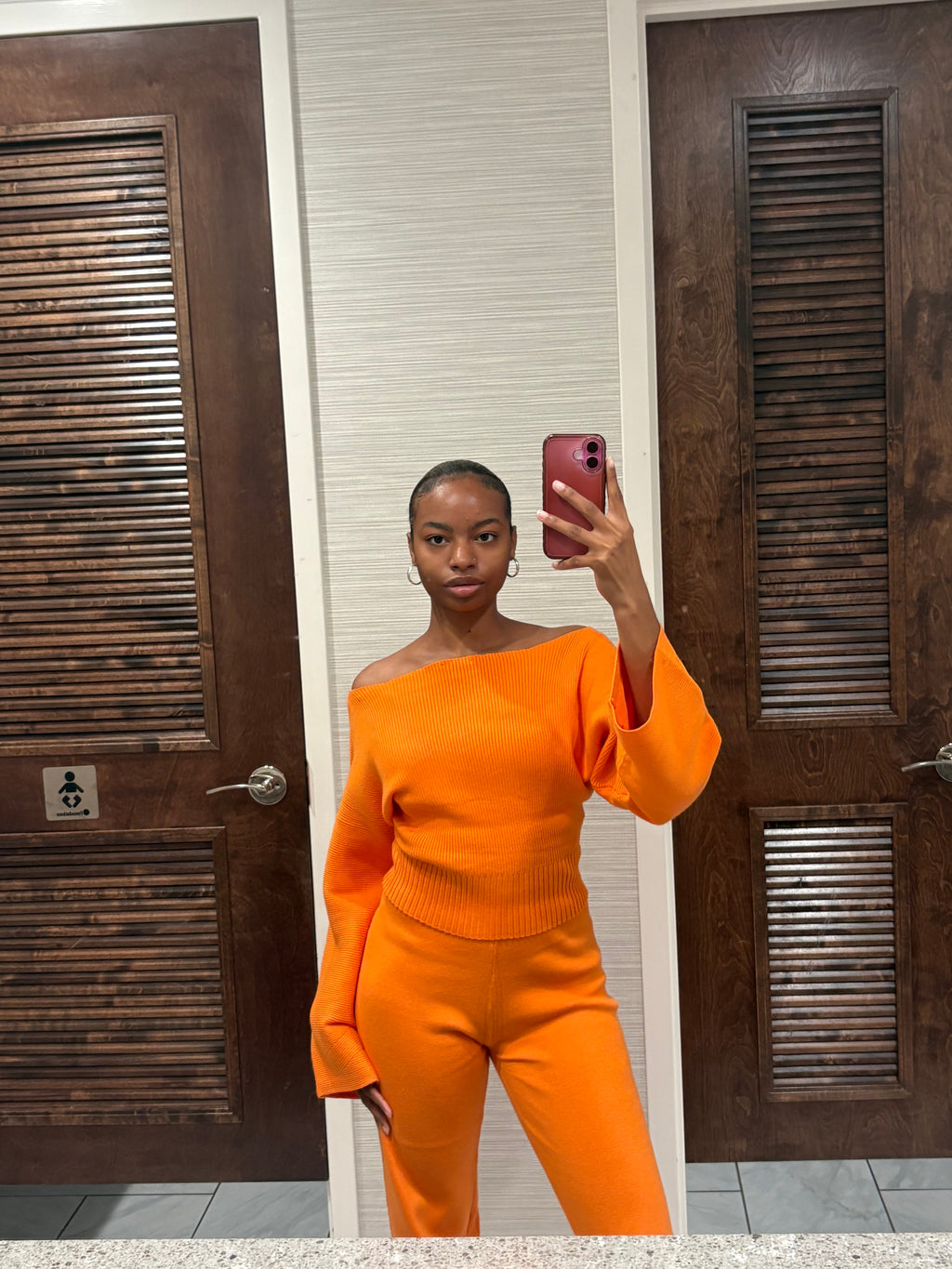 Two Piece Orange Set | Belle Desire